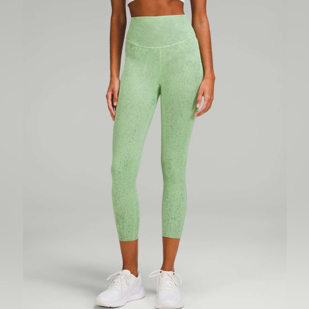 Lululemon Base Pace High-Rise Tight Leggings in City Grit Green Multi Size 10